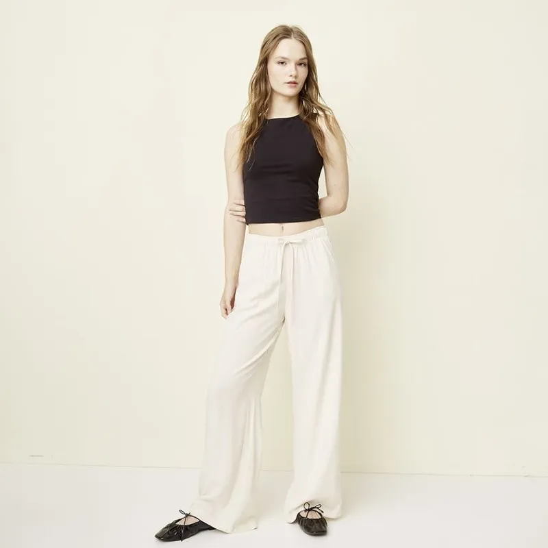 SYBILLA - Pantalón Straight Tiro Medio Mujer Sybilla