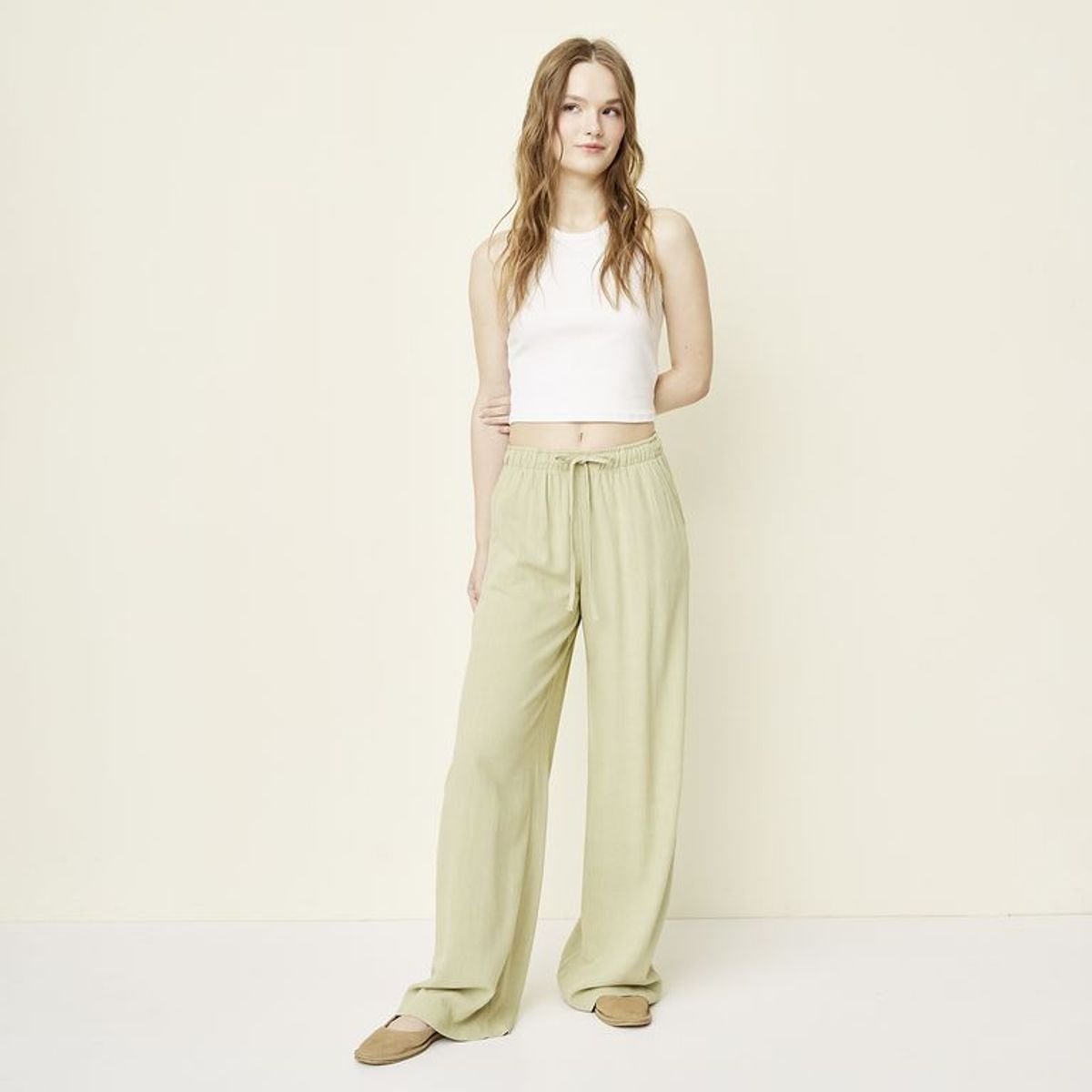 SYBILLA - Pantalón Straight Tiro Medio Mujer Sybilla