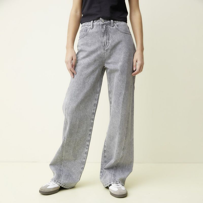 SYBILLA - Jean Wide Leg Tiro Alto Mujer Sybilla