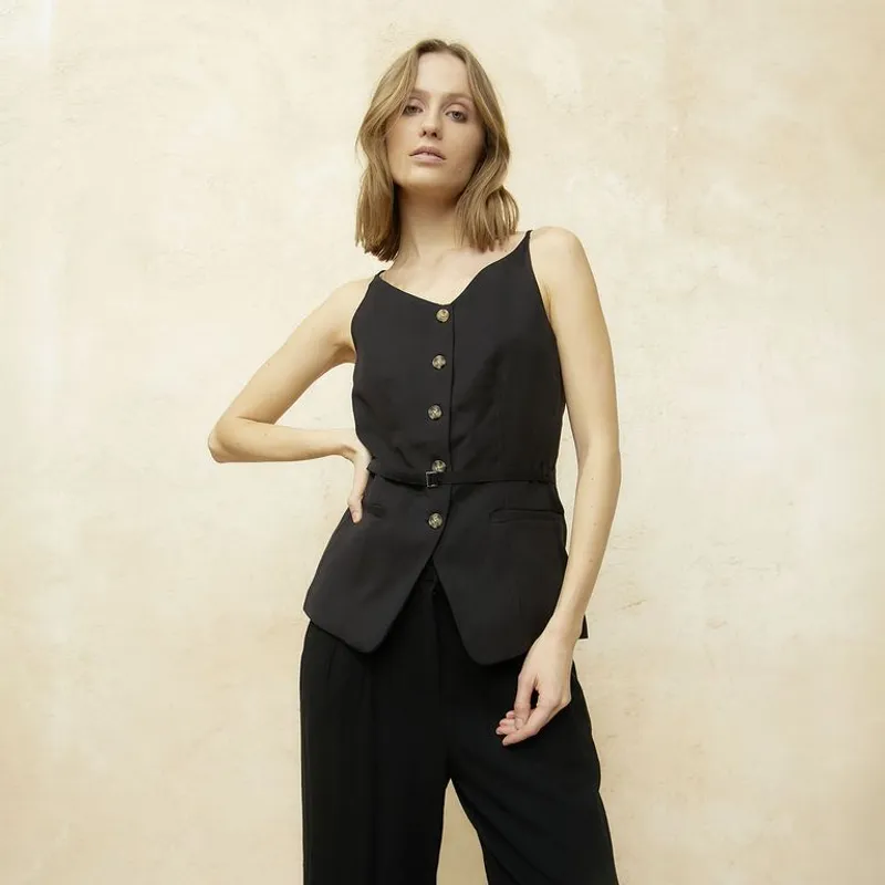 BASEMENT - Chaleco Casual Mujer Basement