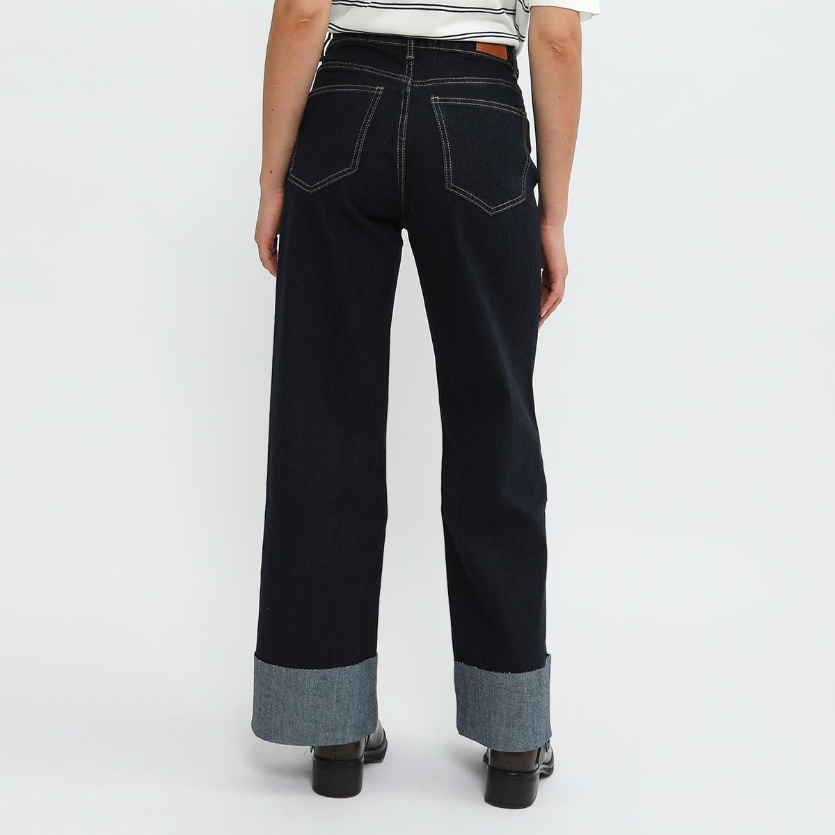 BASEMENT - Jean Wide Leg Tiro Alto Mujer Basement