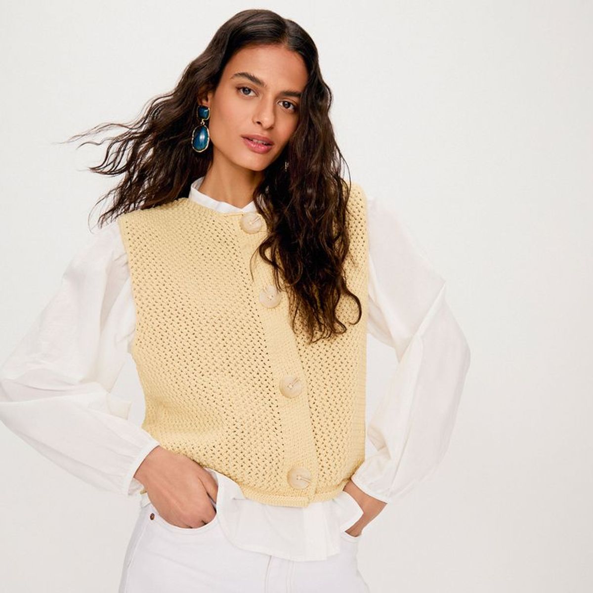 BASEMENT - Chaleco Casual Mujer Basement