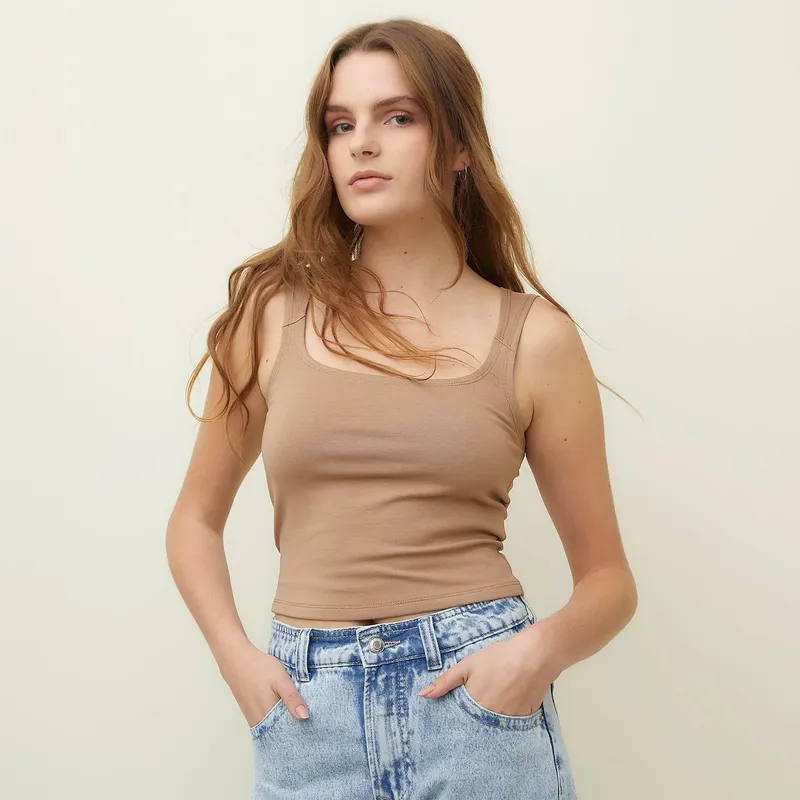 SYBILLA - Polo Sin Mangas Mujer Sybilla