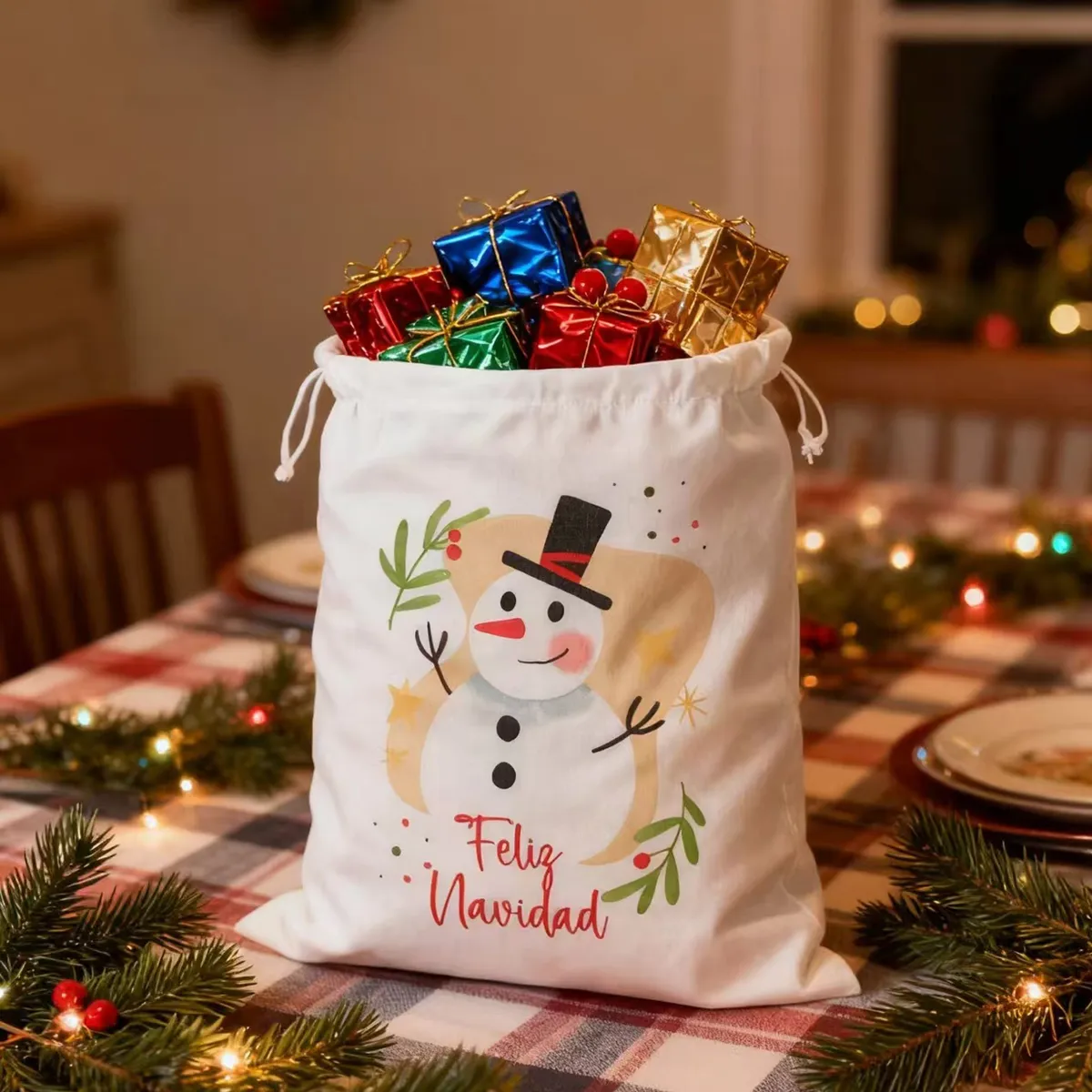 YAMP - Bolsa Navideña Gigante Diseño Arbolito 95 X 71 Cm