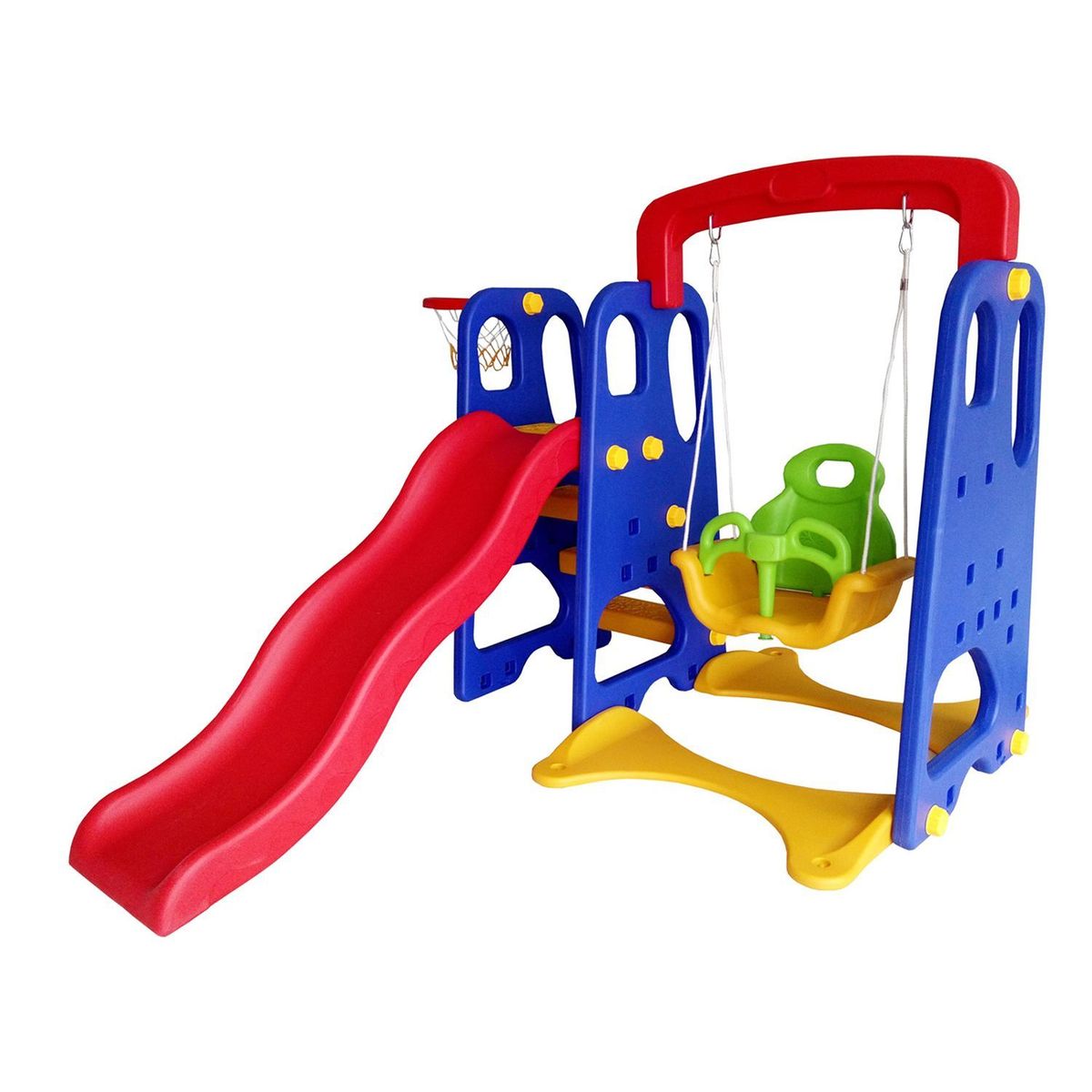 SCOOP - Tobogán Resbalón Columpio Y Aro De Básquet Scoop