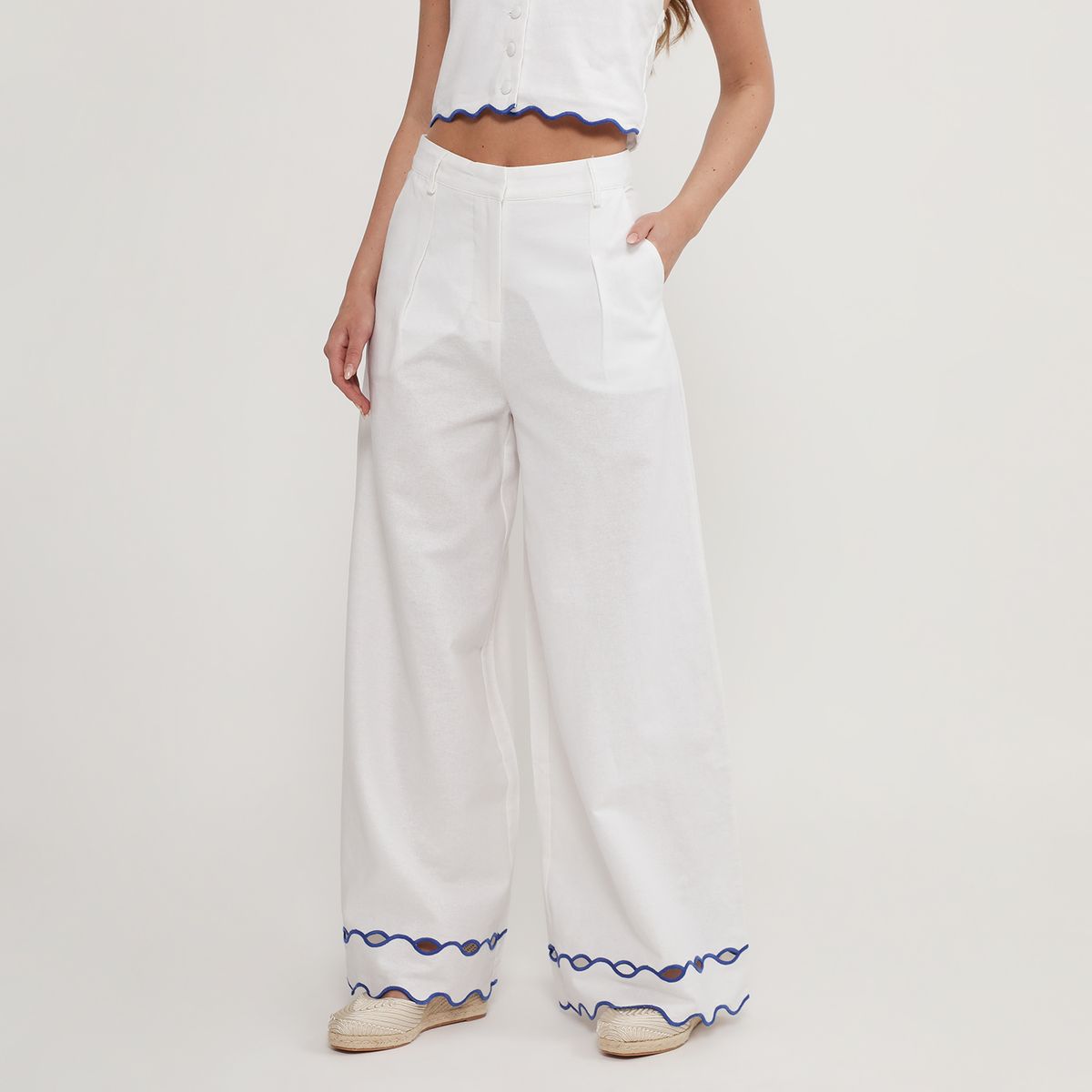 CAPITTANA - Pantalón Palazzo Tiro Alto Mujer FalabellaxCapittana