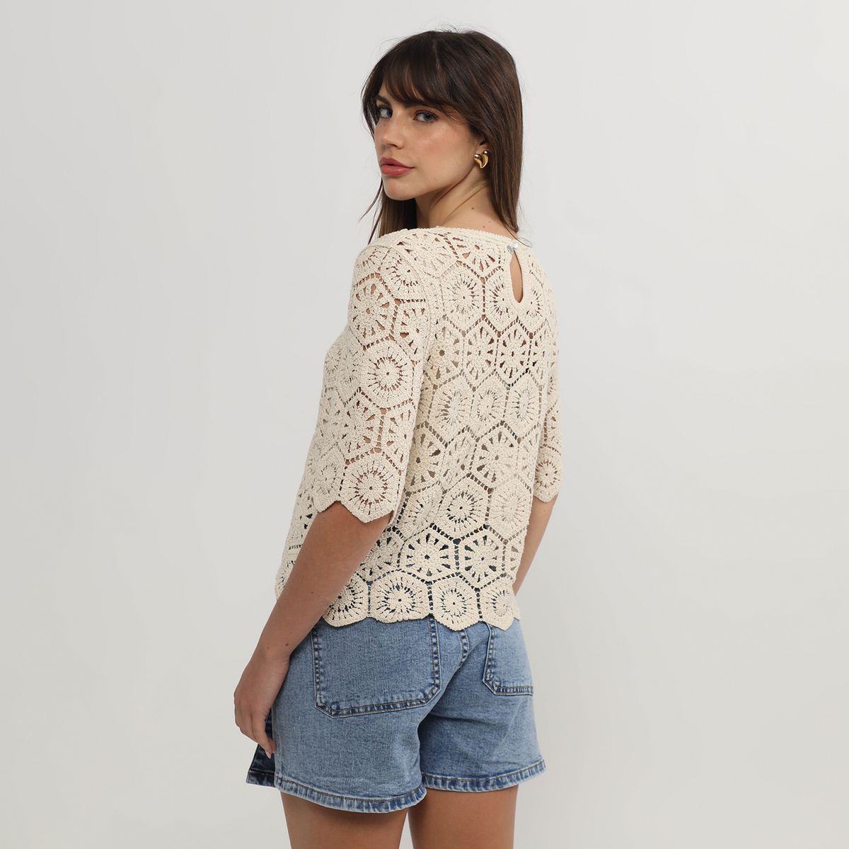 ELLE - Blusa Casual Mujer Elle
