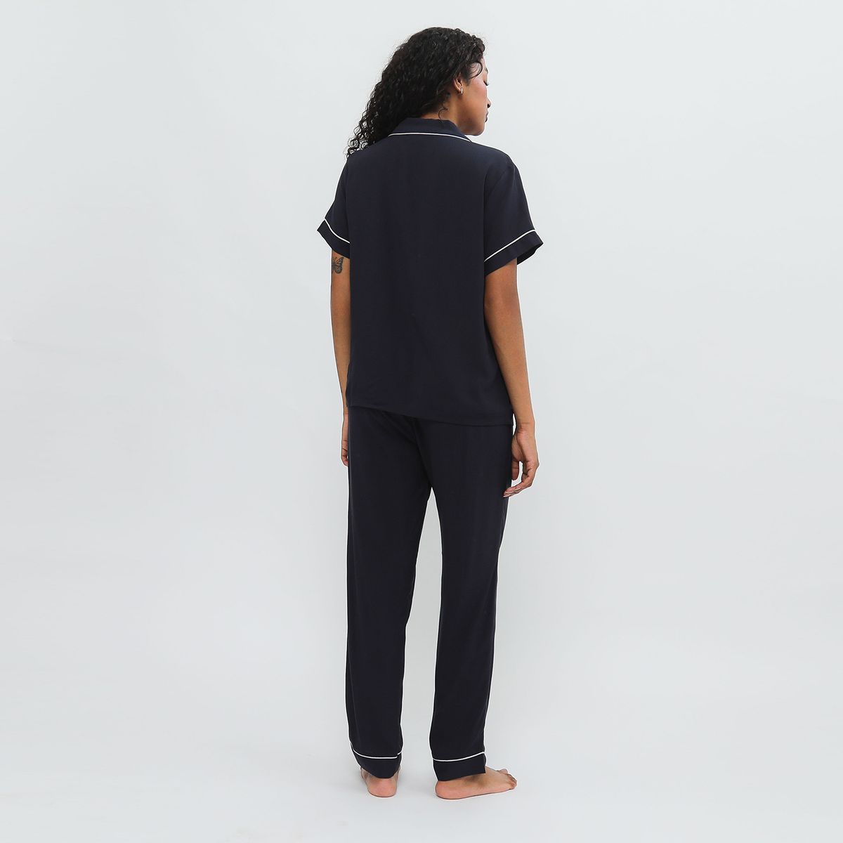 BLU - Pijama Algodón Mujer Blu