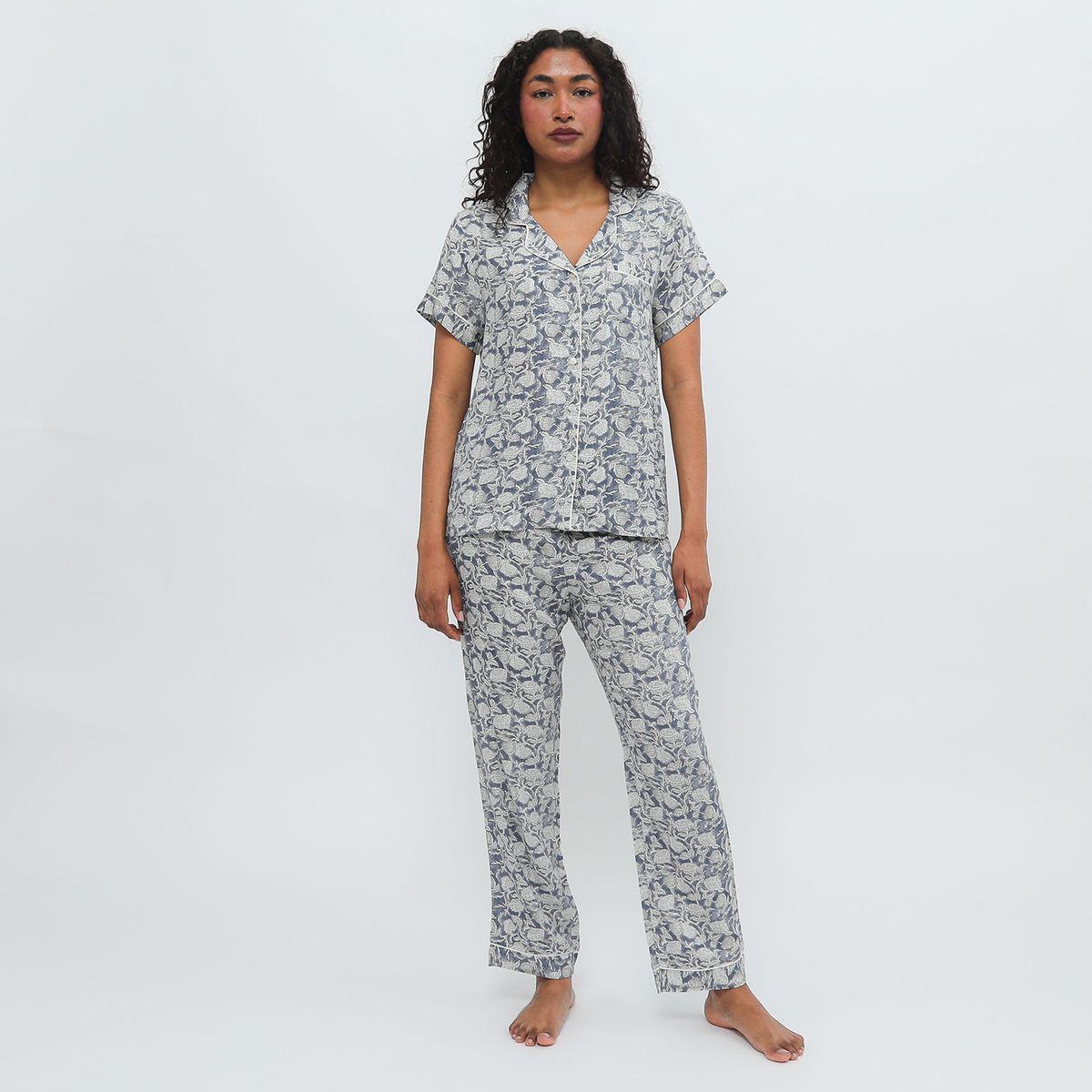 BLU - Pijama Algodón Mujer Blu