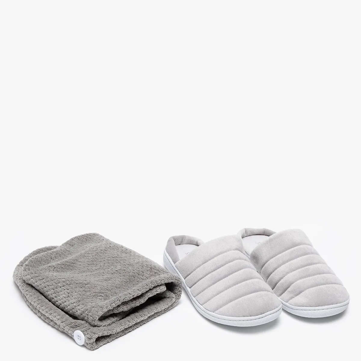 STEFANO COCCI - Pantuflas + Toalla Turbante Navidad