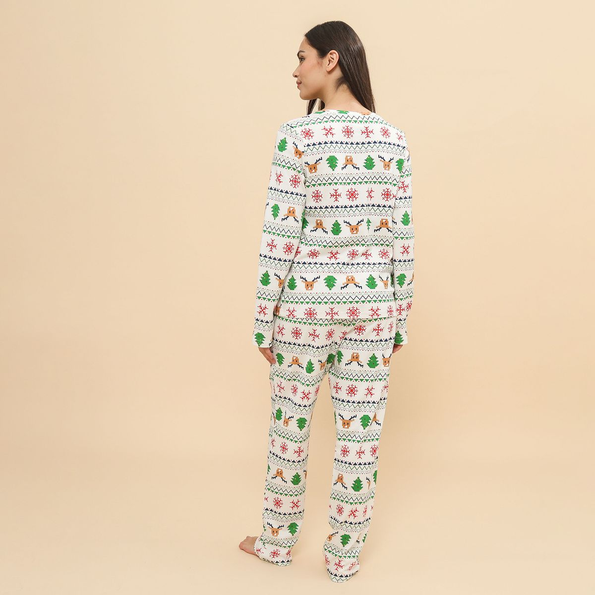 SYBILLA - Pijama Algodón Navidad Mujer