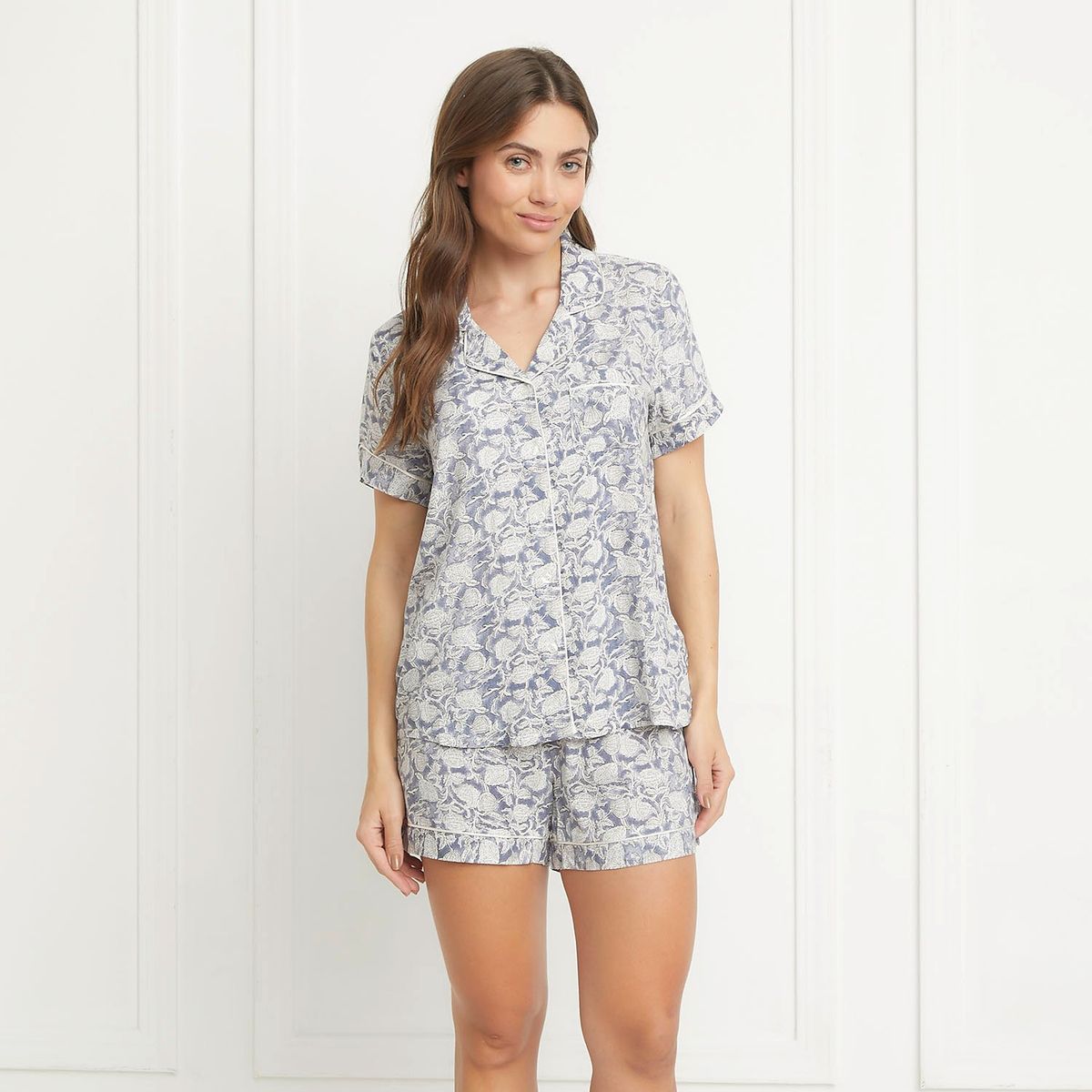 BLU - Pijama Algodón Mujer Blu