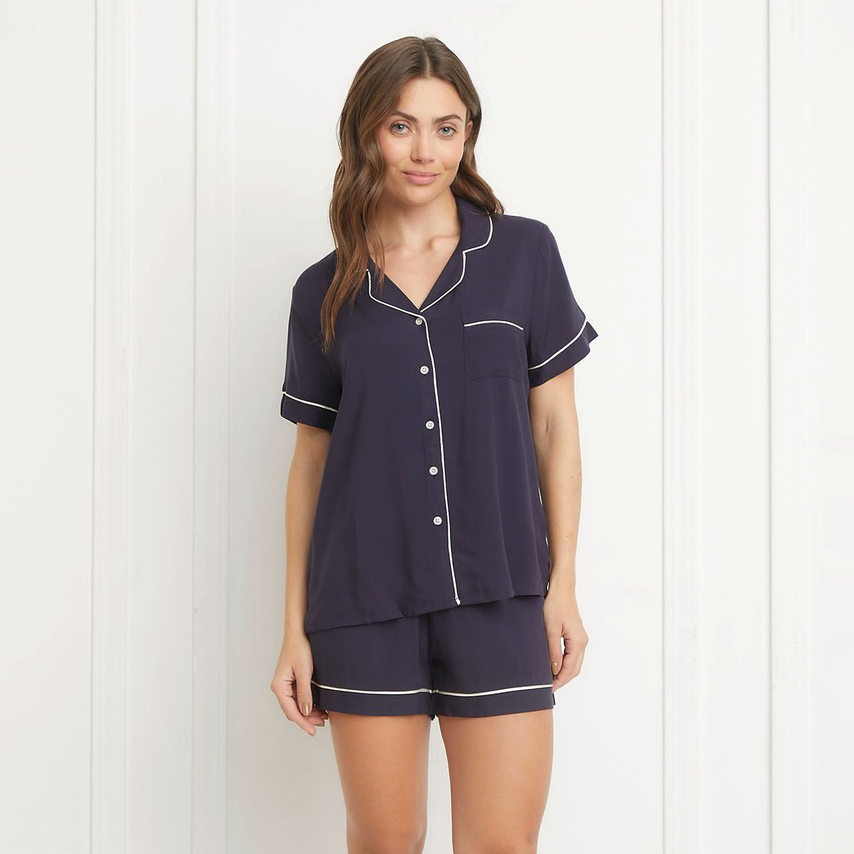 BLU - Pijama Algodón Mujer Blu
