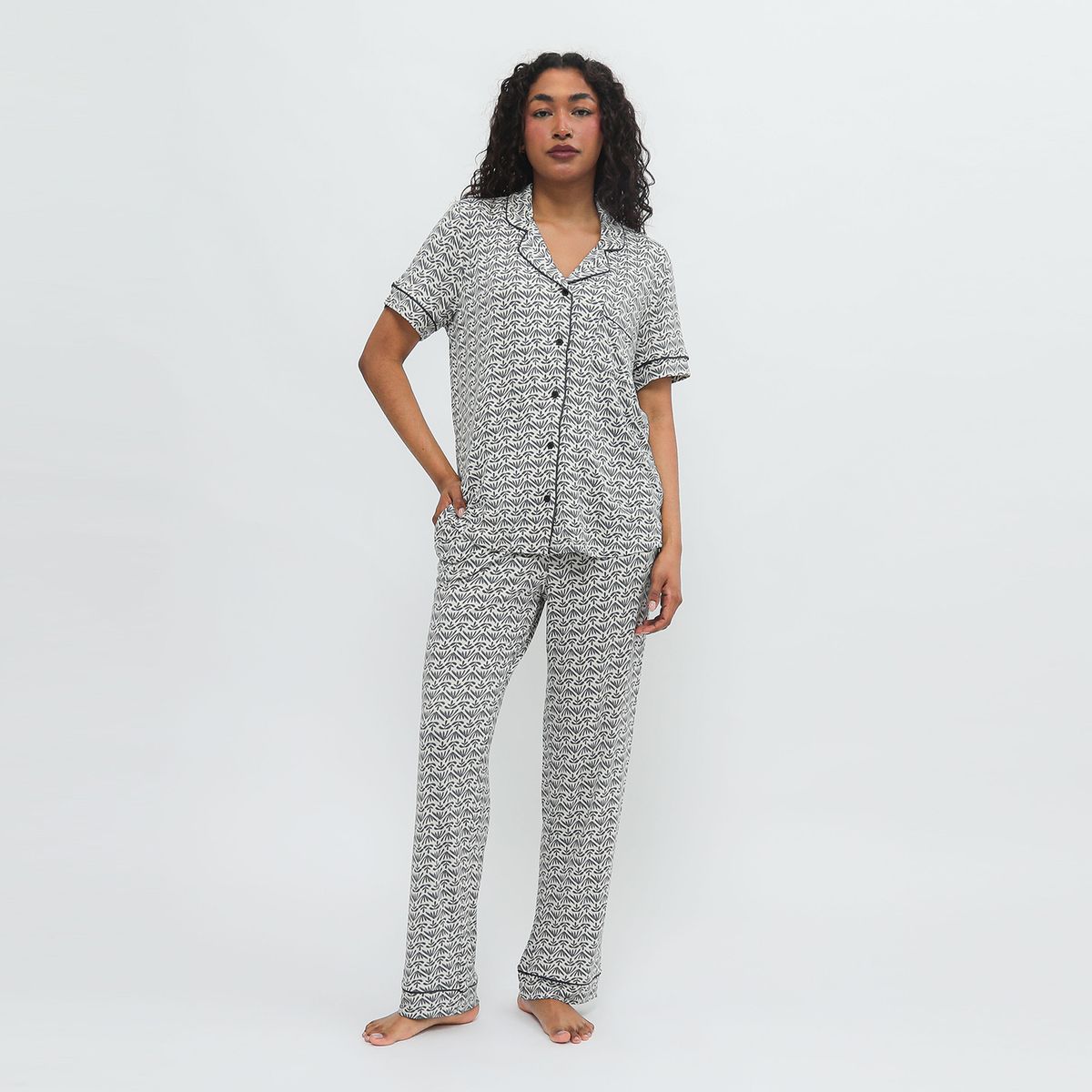 BLU - Pijama Algodón Mujer Blu