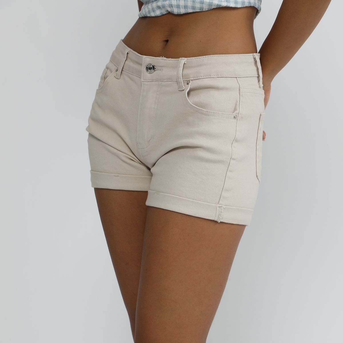 SYBILLA - Short Jean Tiro Medio Mujer Sybilla