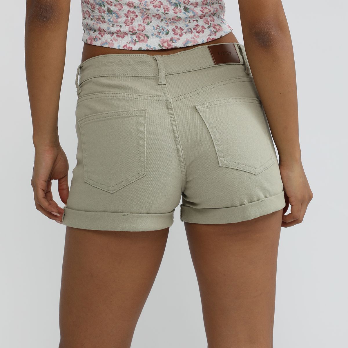 SYBILLA - Short Jean Tiro Medio Mujer Sybilla