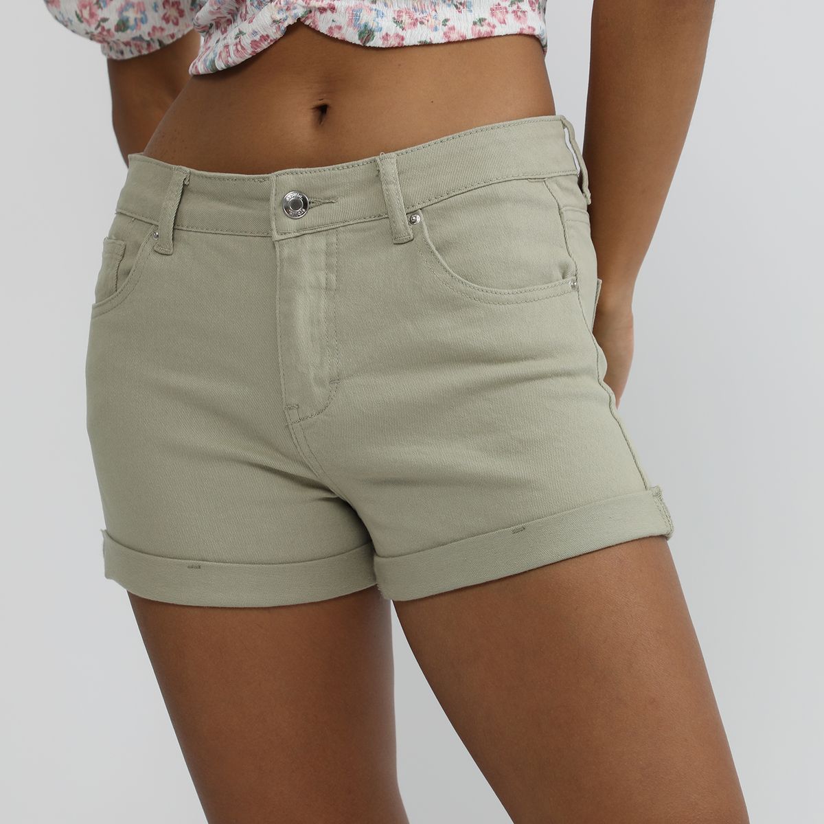 SYBILLA - Short Jean Tiro Medio Mujer Sybilla