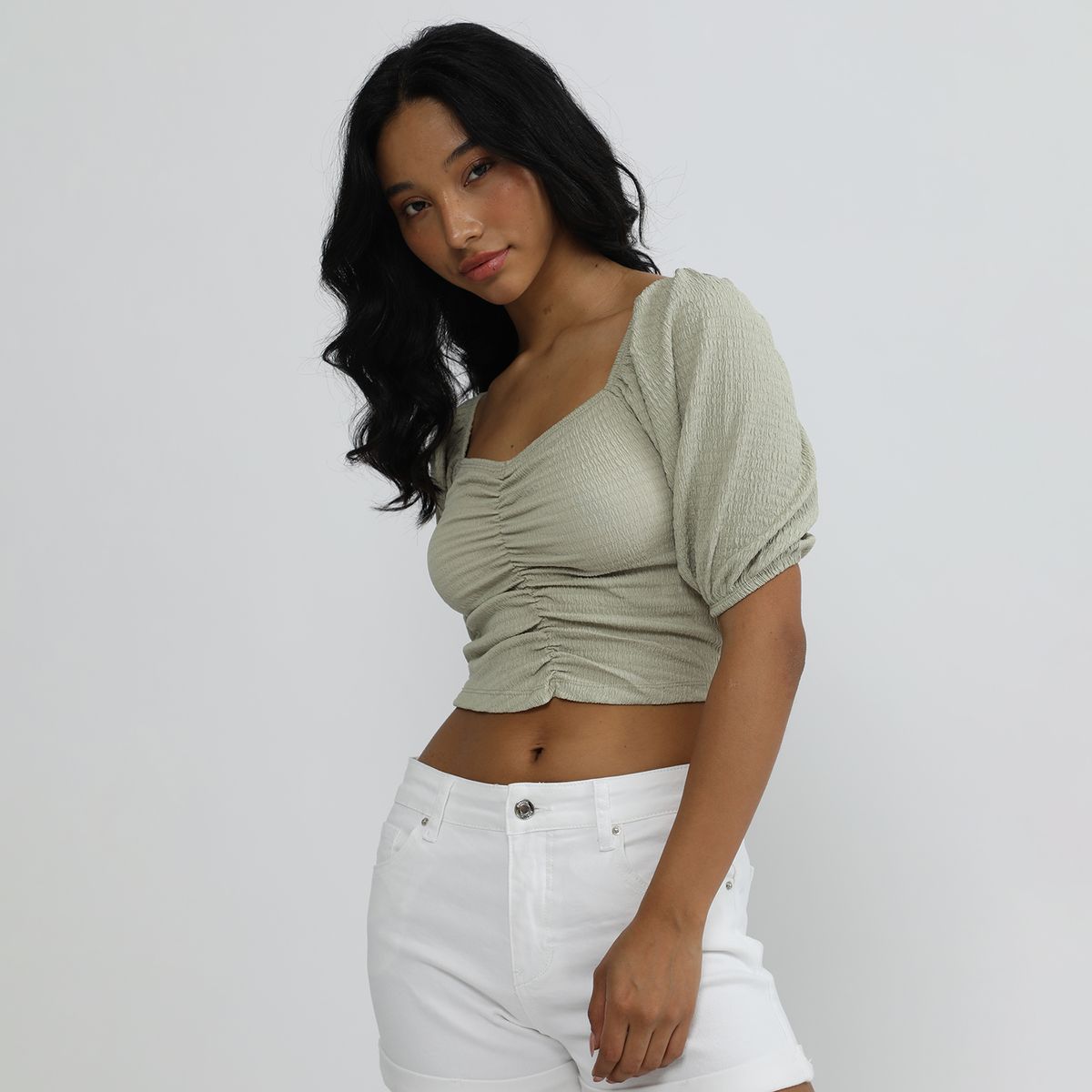 SYBILLA - Short Jean Tiro Medio Mujer Sybilla