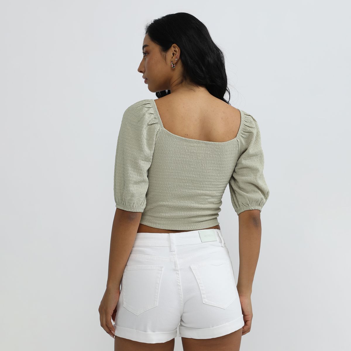 SYBILLA - Short Jean Tiro Medio Mujer Sybilla