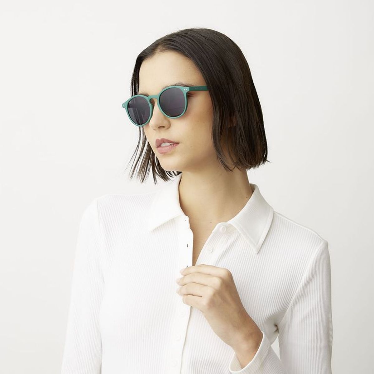 BENETTON - Lentes De Sol Mujer Verde Con Proteccion UV + Estuche