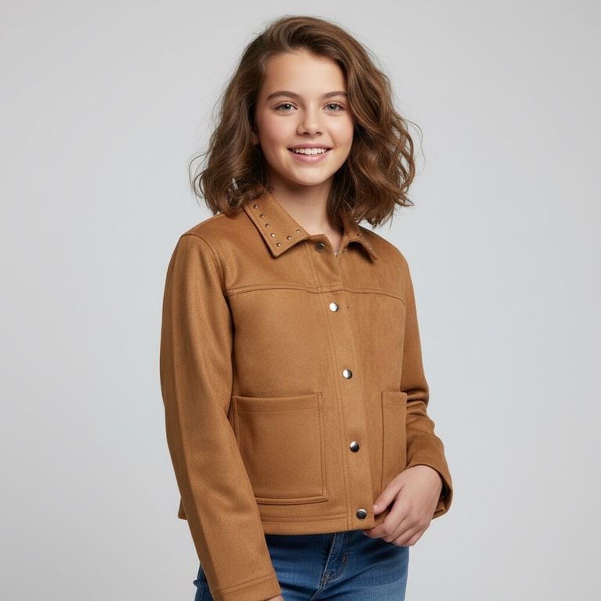 ELEVEN - Casaca Suede Niña Eleven