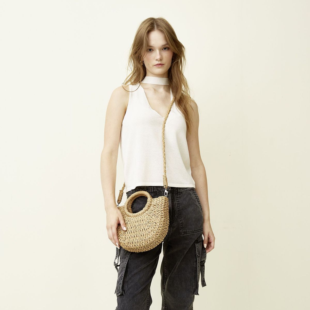 SYBILLA - Bolso Paja Mujer Sybilla