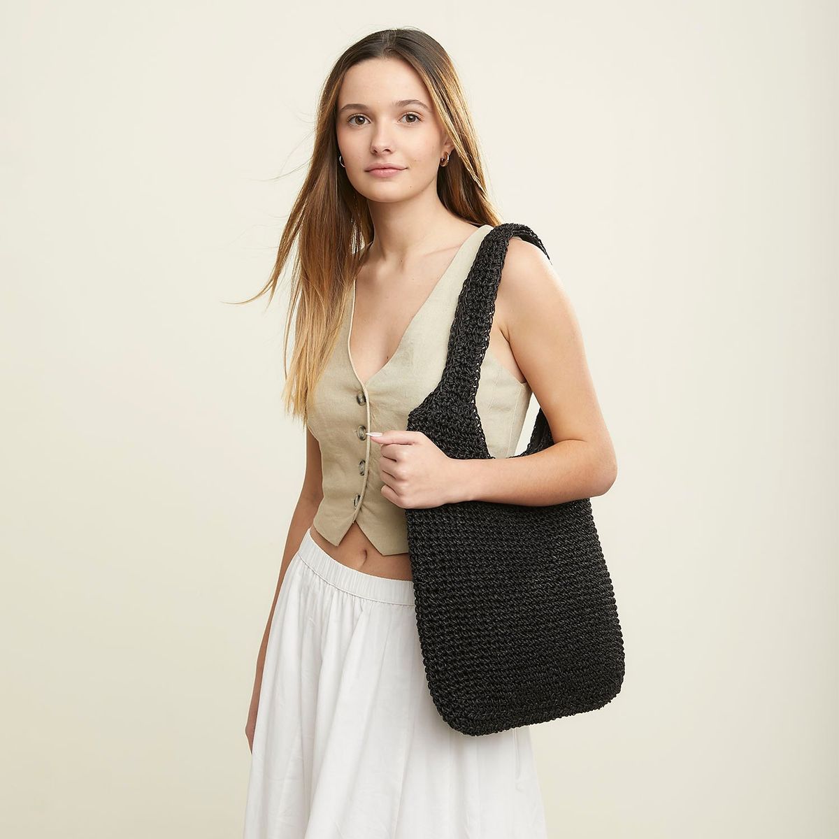 SYBILLA - Bolso Paja Mujer Sybilla