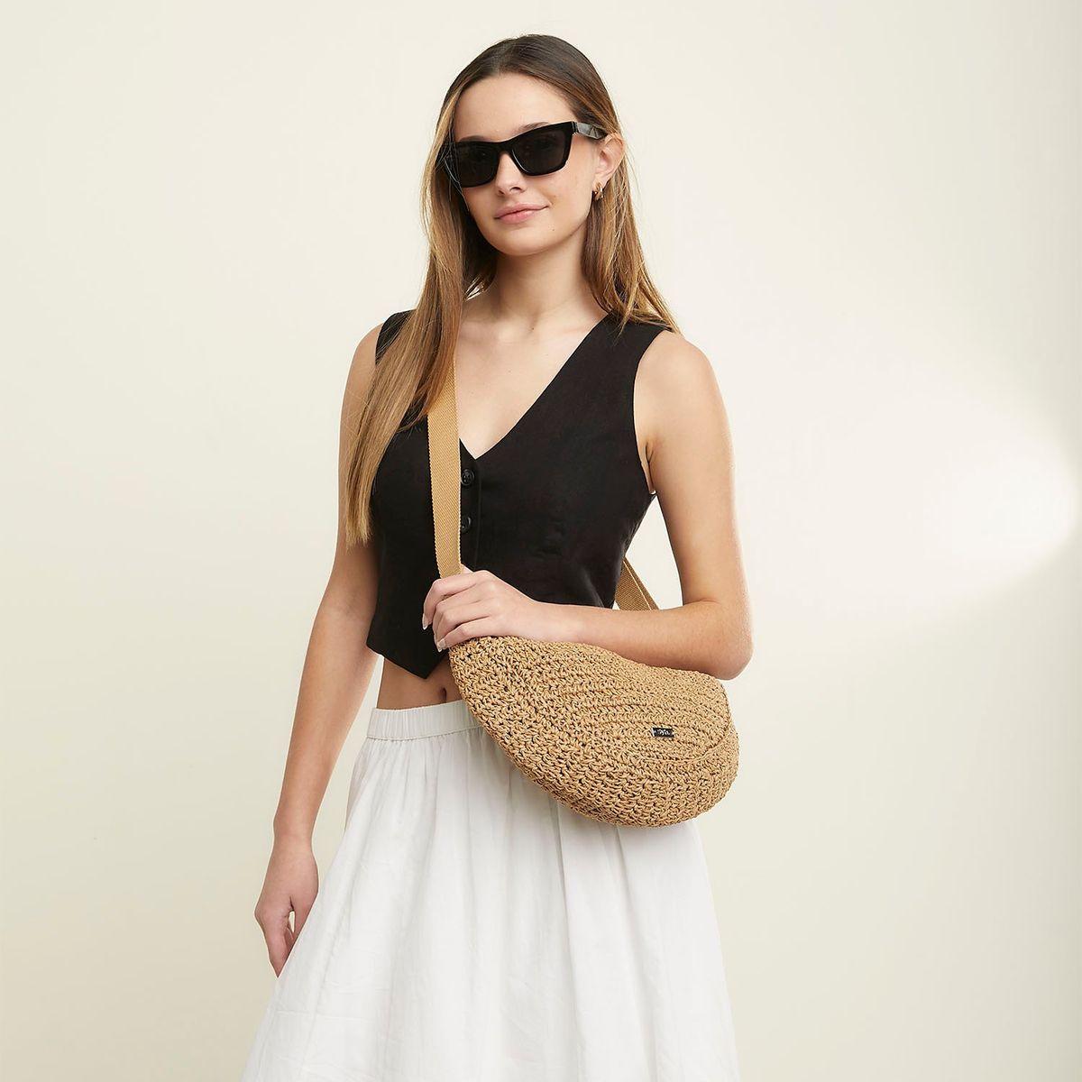 SYBILLA - Bolso Paja Mujer Sybilla