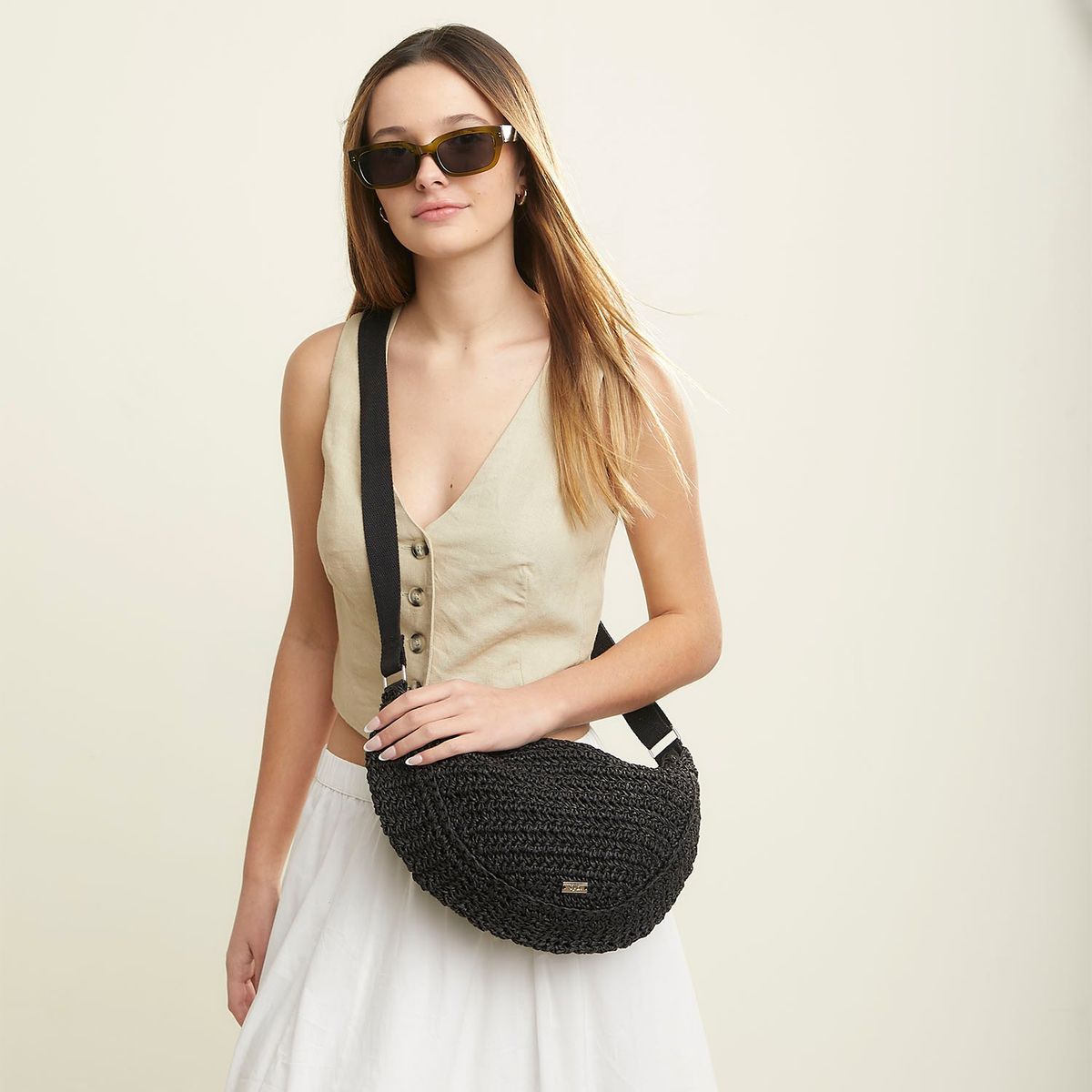 SYBILLA - Bolso Paja Mujer Sybilla