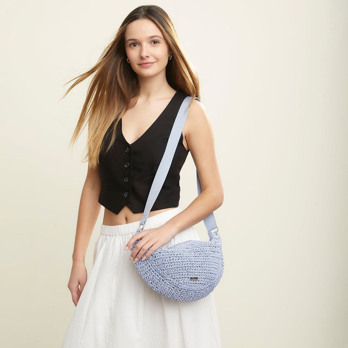 SYBILLA - Bolso Paja Mujer Sybilla