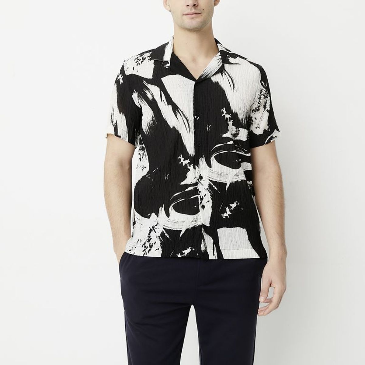 BASEMENT - Camisa Casual Regular Fit Hombre Basement