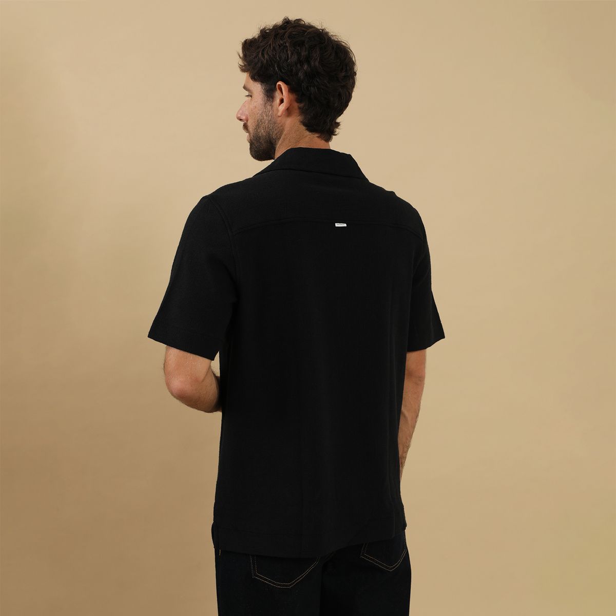 BASEMENT - Camisa Algodón Casual Hombre Basement