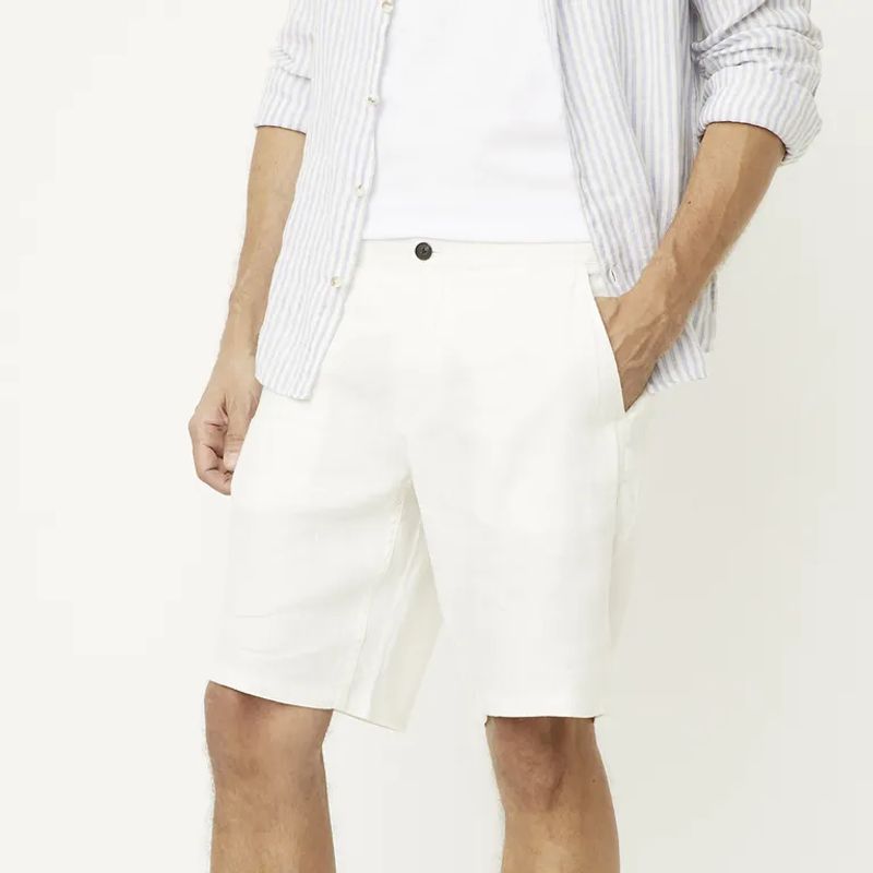 WOLF&HANK - Short 100% Lino Casual Hombre Wolf&hank