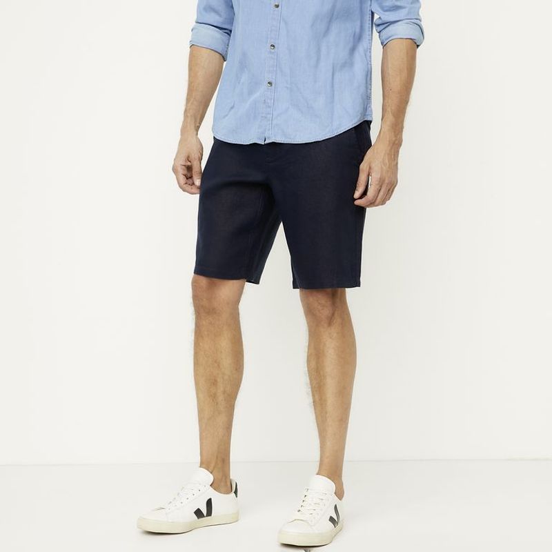 WOLF&HANK - Short 100% Lino Casual Hombre Wolf&hank