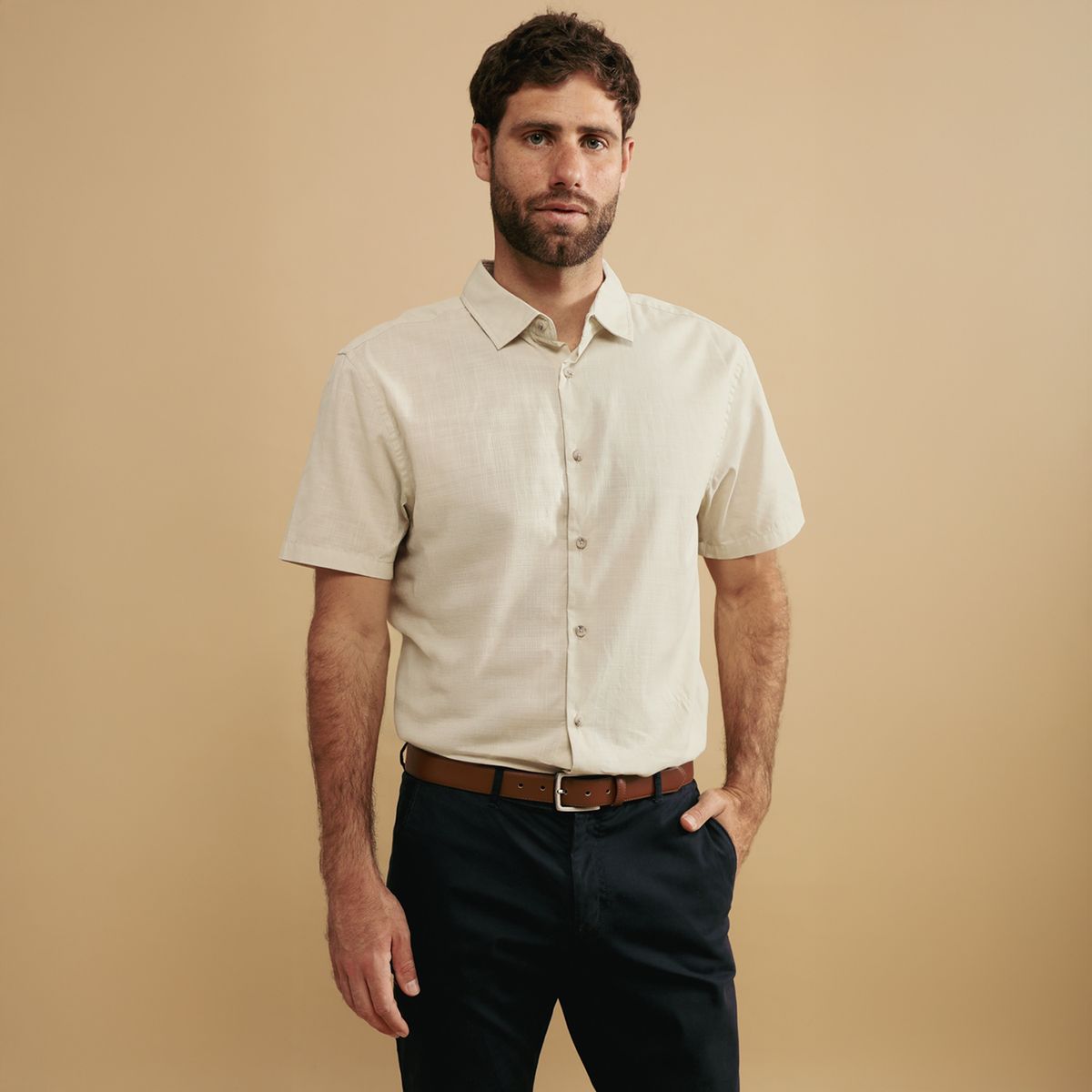 NEWPORT - Camisa 100% Algodón Casual Hombre Newport