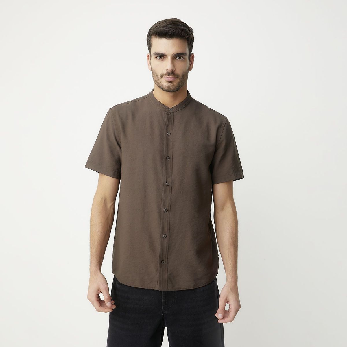 BASEMENT - Camisa Casual Regular Fit Hombre Basement