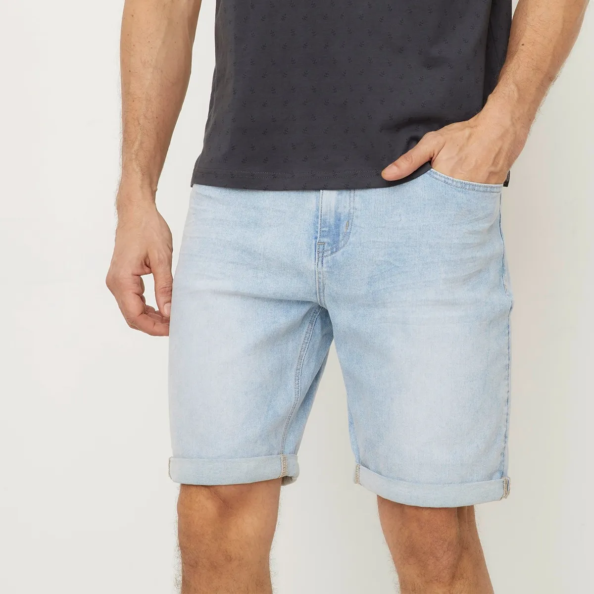 NEWPORT - Short Jean Algodón Casual Hombre Newport.