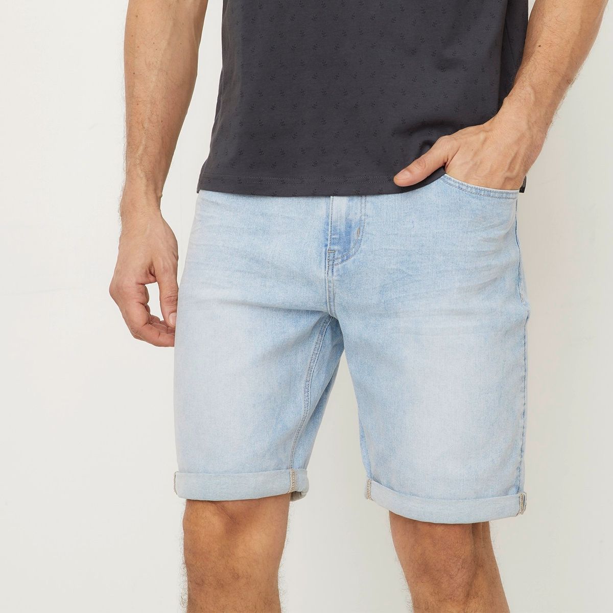 NEWPORT - Short Jean Algodón Casual Hombre Newport.
