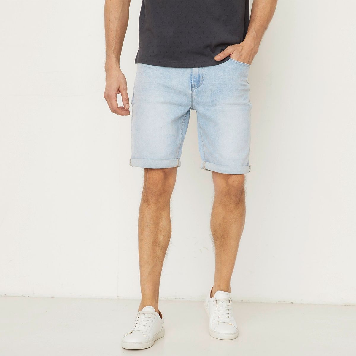 NEWPORT - Short Jean Algodón Casual Hombre Newport