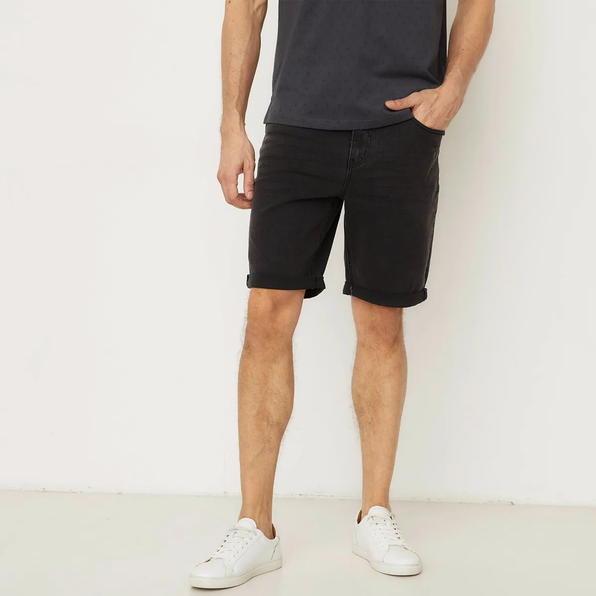 NEWPORT - Short Jean Algodón Casual Hombre Newport.