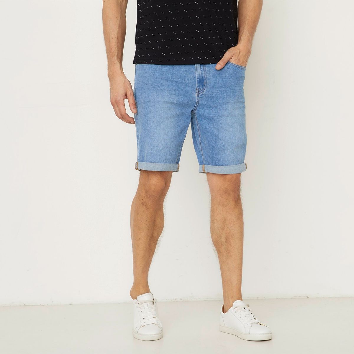 NEWPORT - Short Jean Algodón Casual Hombre Newport