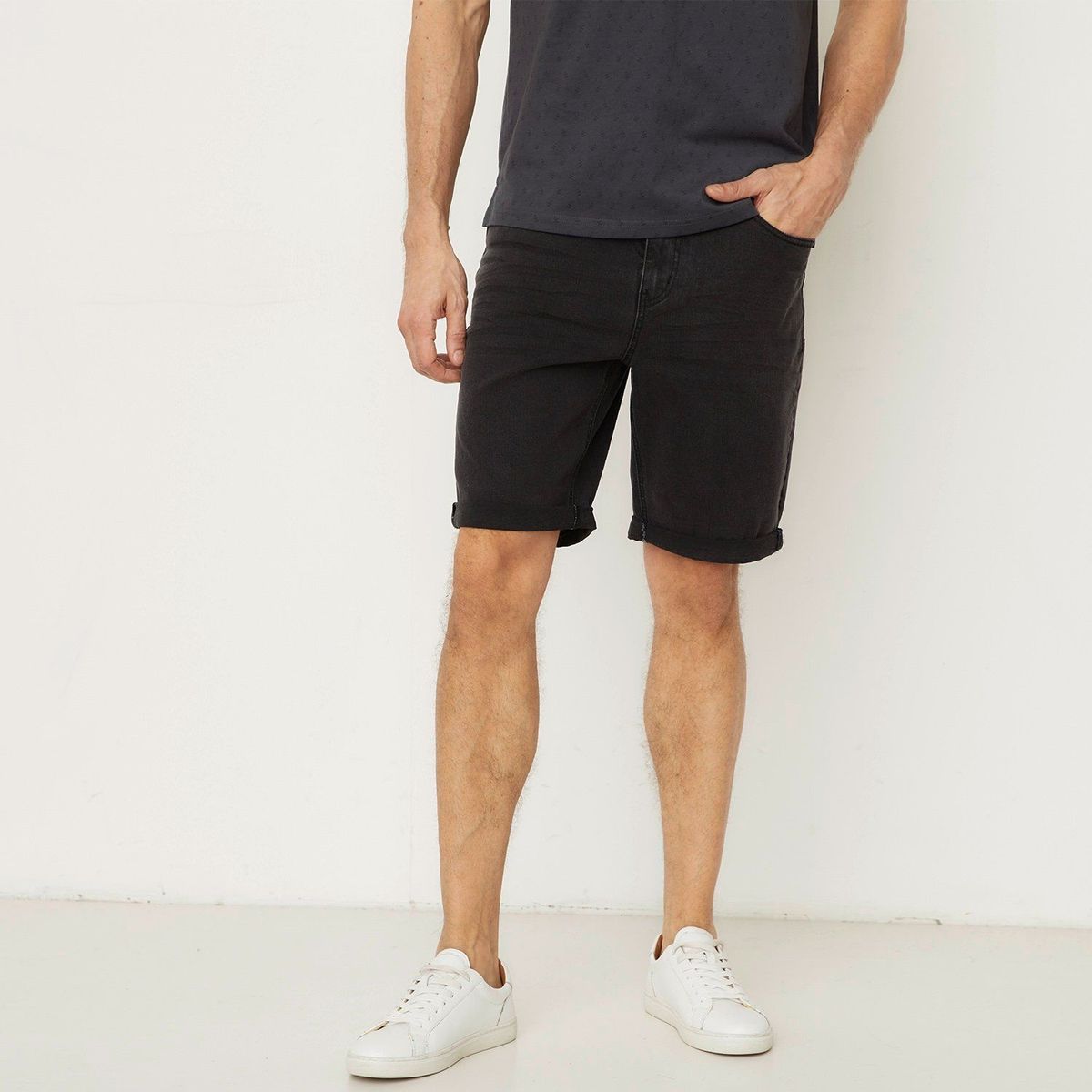 NEWPORT - Short Jean Algodón Casual Hombre Newport