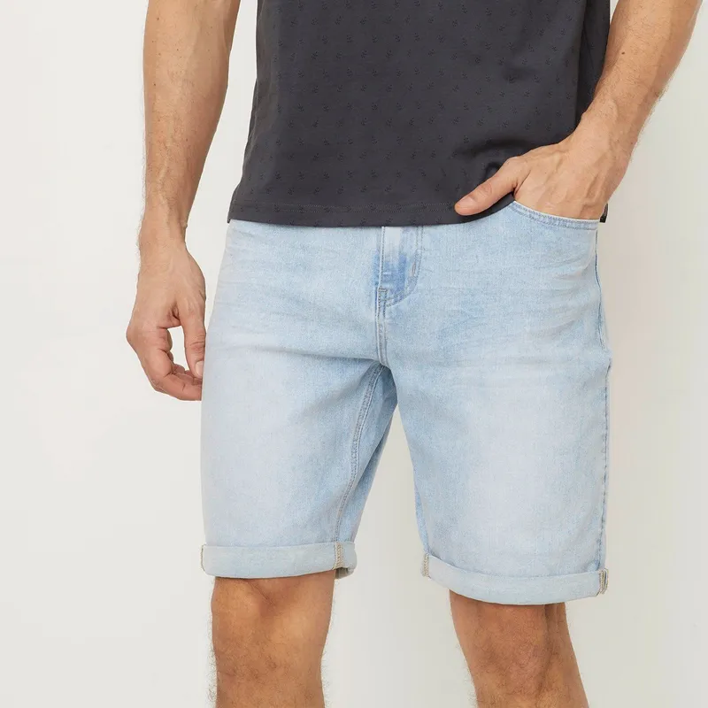 NEWPORT - Short Jean Algodón Casual Hombre Newport