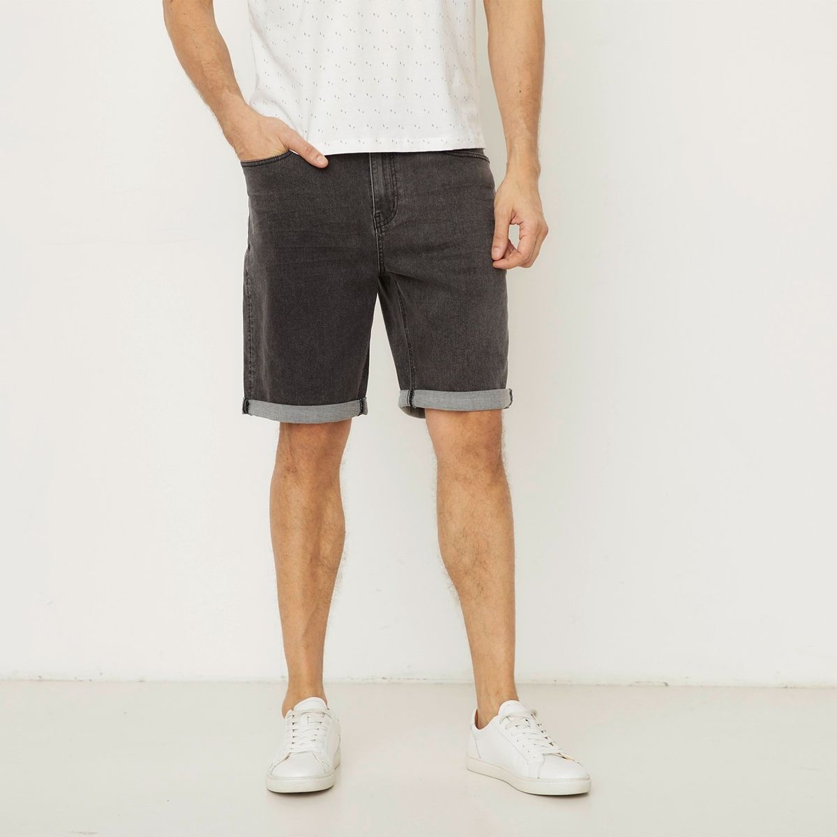 NEWPORT - Short Jean Algodón Casual Hombre Newport