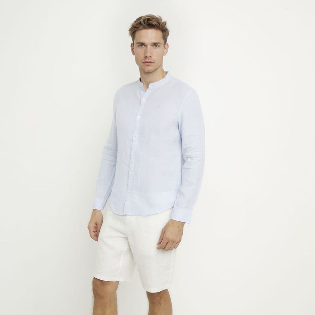 WOLF&HANK - Camisa 100% Lino Casual Regular Fit Hombre Wolf&hank