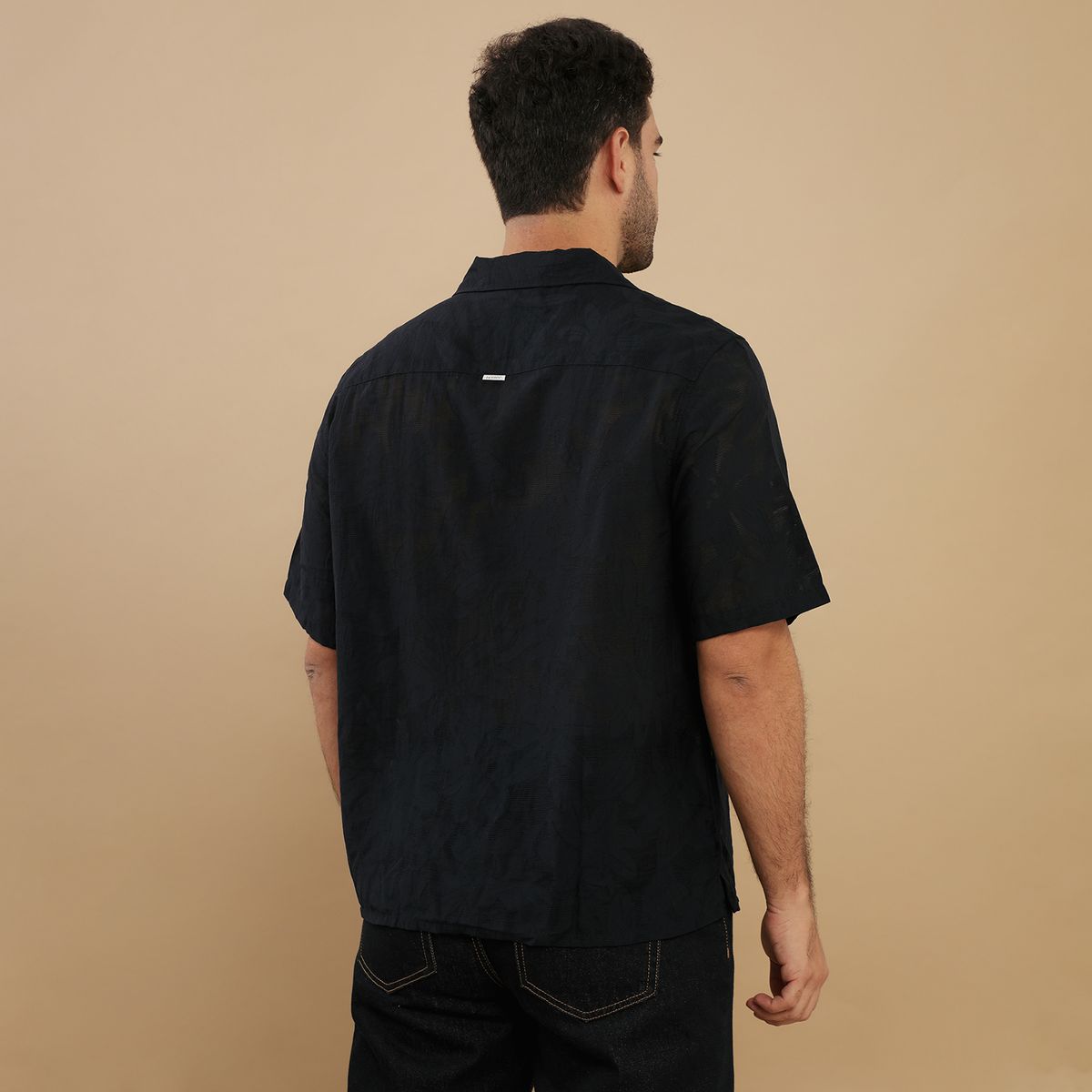 BASEMENT - Camisa Casual Regular Fit Hombre Basement