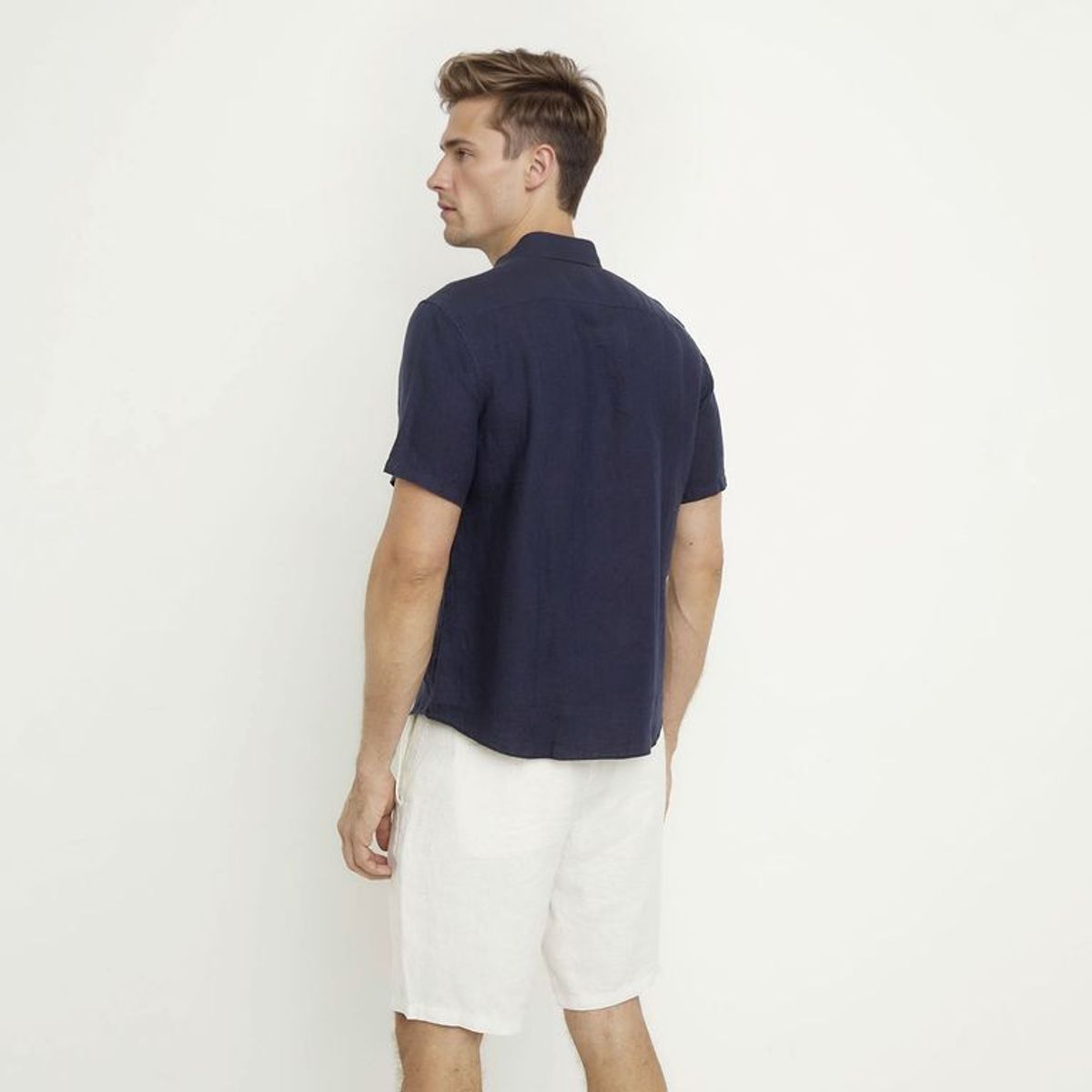 WOLF&HANK - Camisa 100% Lino Casual Regular Fit Hombre Wolf&hank