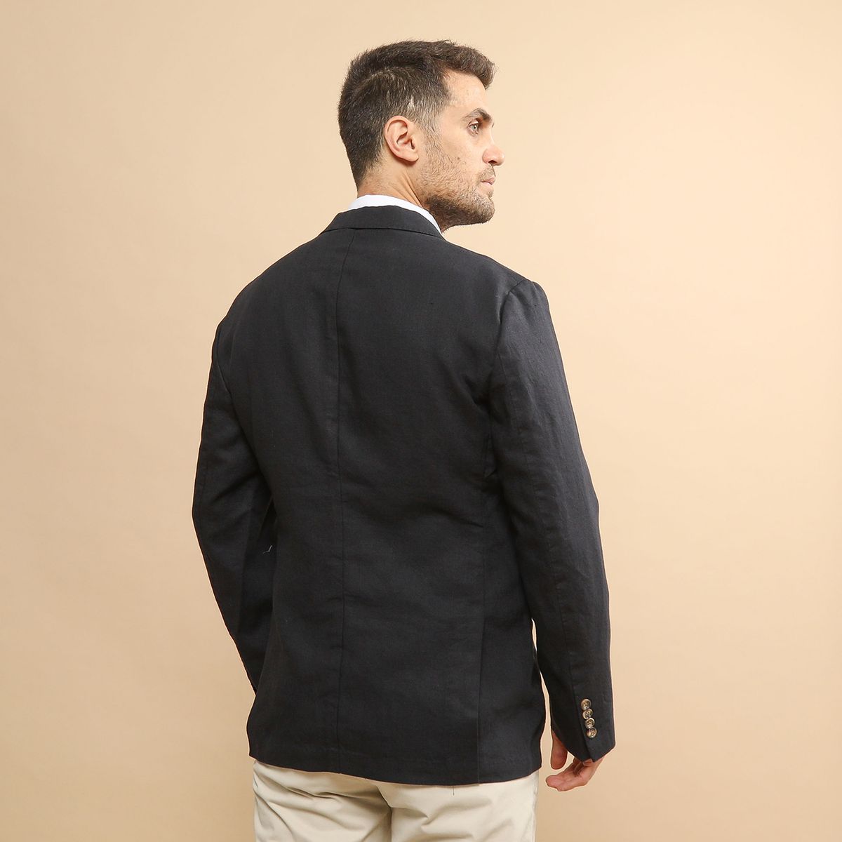 WOLF&HANK - Casaca 100% Lino Casual Hombre Wolf&hank