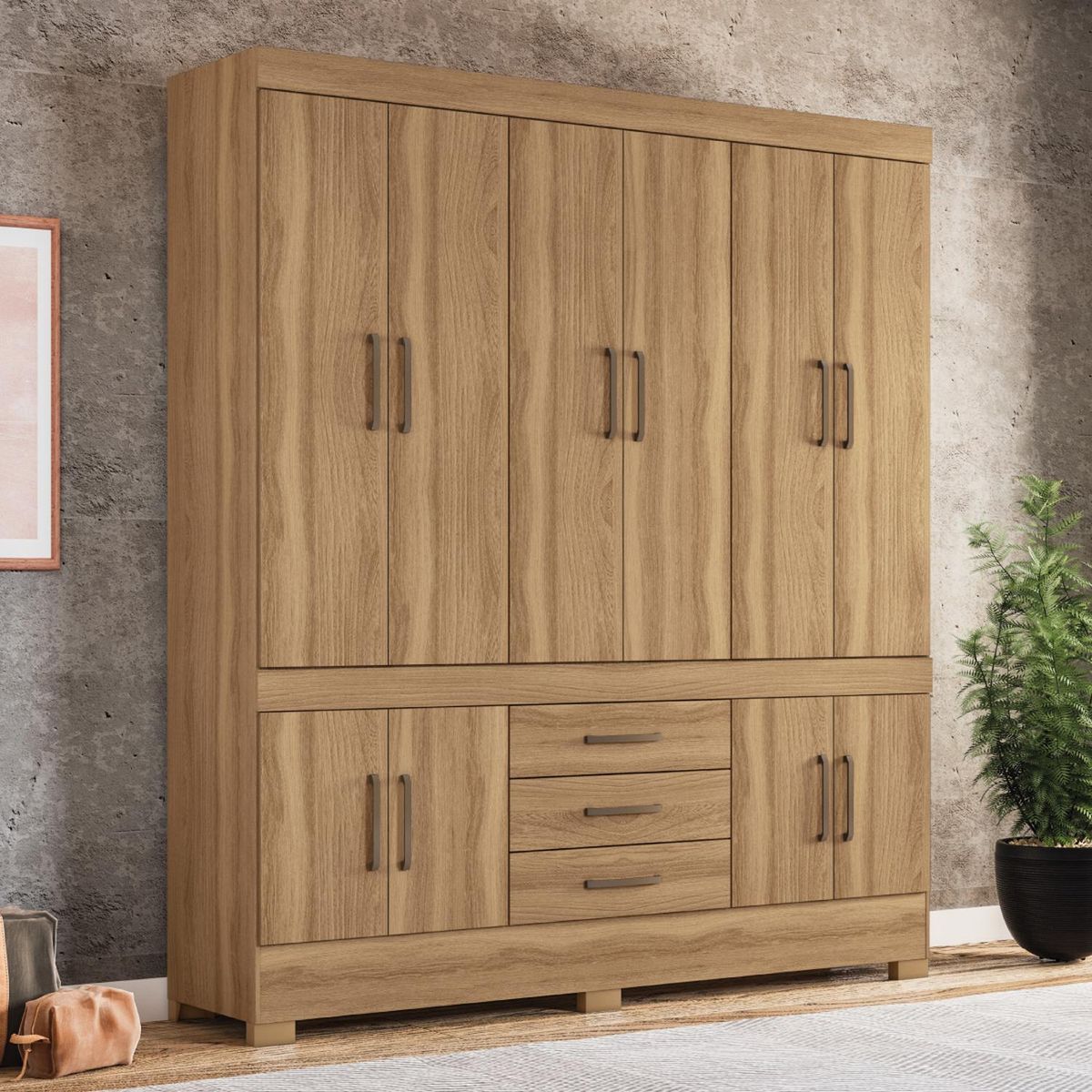 MICA - Ropero New Murano 10 Puertas 3 Cajones