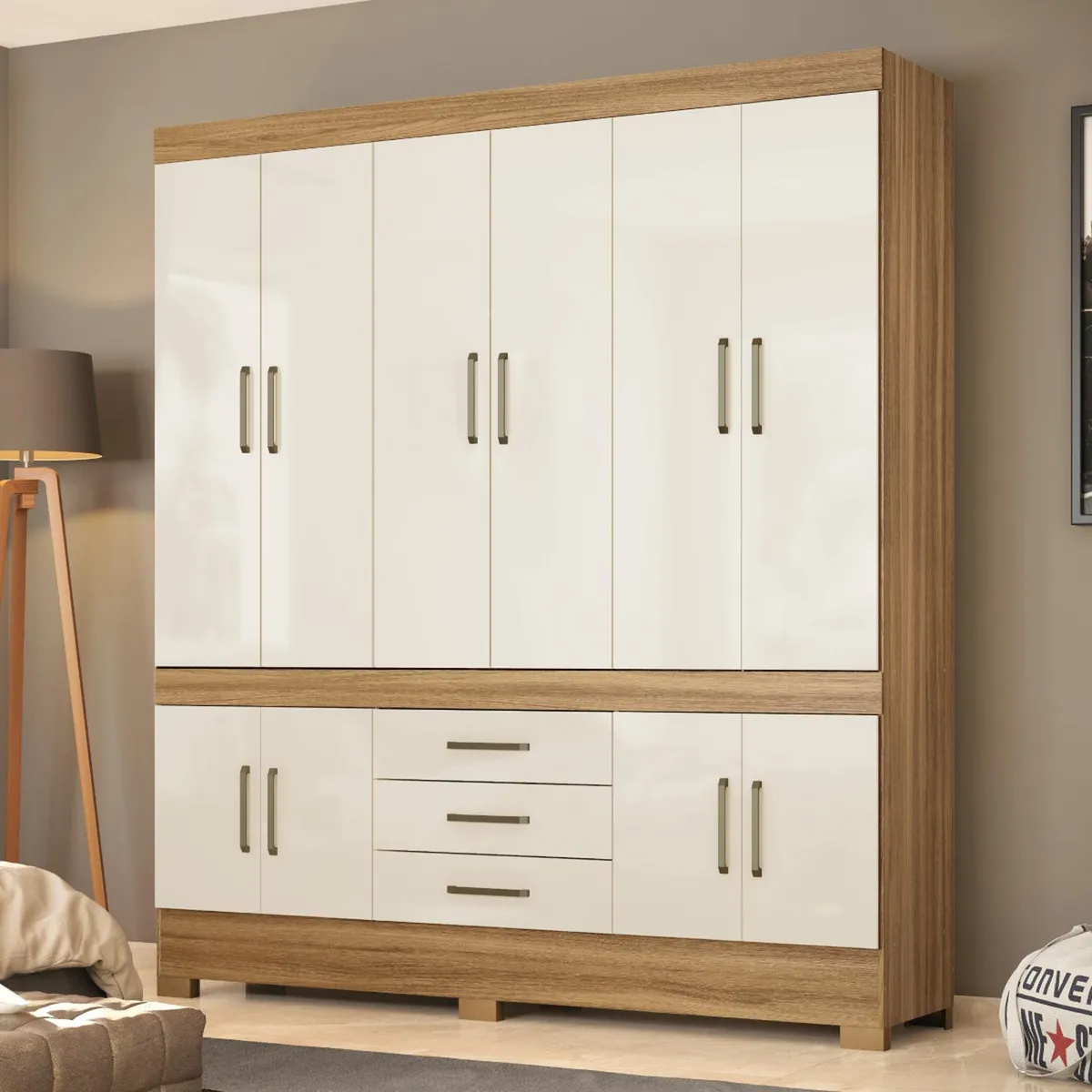 MICA - Ropero New Murano 10 Puertas 3 Cajones